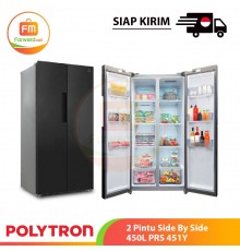 【IND】POLYTRON 2 Pintu Side By Side 450L PRS 451Y