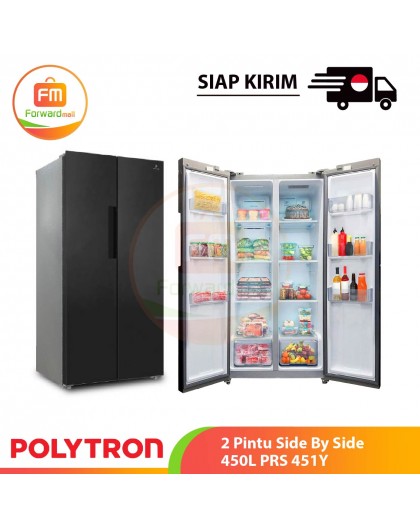 【IND】POLYTRON 2 Pintu Side By Side 450L PRS 451Y