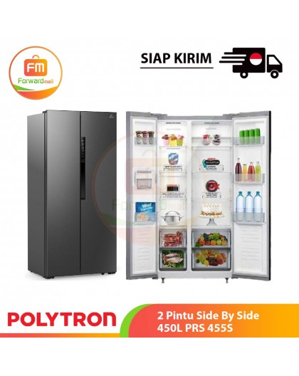 【IND】POLYTRON 2 Pintu Side By Side 450L PRS 455S