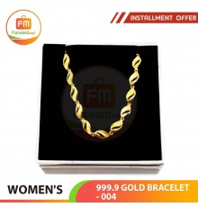 WOMEN'S 999.9 GOLD BRACELET - 004: 18cm