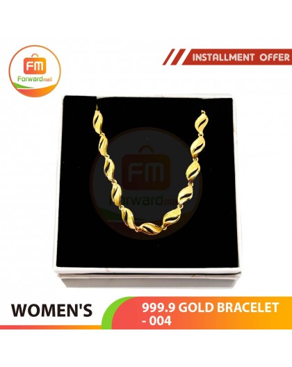 WOMEN'S 999.9 GOLD BRACELET - 004: 18cm