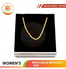 WOMEN'S 999.9 GOLD BRACELET - 005: 18cm