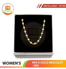 WOMEN'S 999.9 GOLD BRACELET - 006: 17.5cm