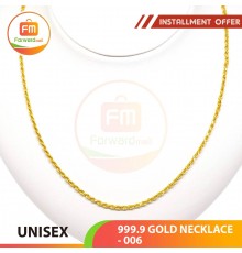 UNISEX 999.9 GOLD NECKLACE - 006: 48cm