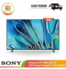 【IND】SONY Bravia 3 55" Ultra HD TV LED Smart Google TV (K-55S30)