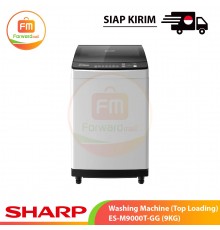 【IND】Sharp Washing Machine (Top Loading) ES-M9000T-GG (9KG)