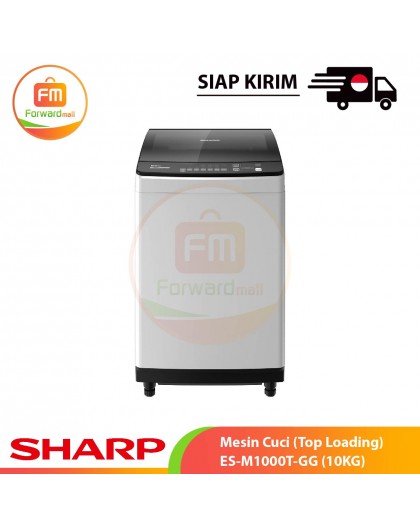 【IND】Sharp Mesin Cuci (Top Loading) ES-M1000T-GG (10KG)