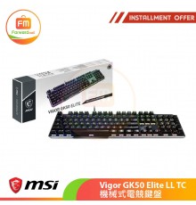 MSI Vigor GK50 Elite LL TC機械式電競鍵盤