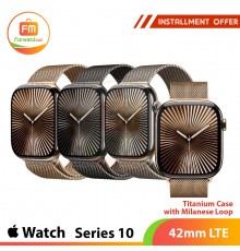 Apple Watch Series 10 42mm LTE Titanium Case with Milanese Loop