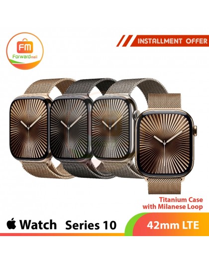 Apple Watch Series 10 42mm LTE Titanium Case with Milanese Loop