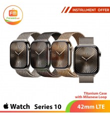 Apple Watch Series 10 46mm LTE Titanium Case with Milanese Loop