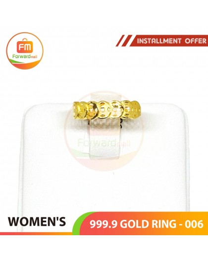 WOMEN'S 999.9 GOLD RING - 006