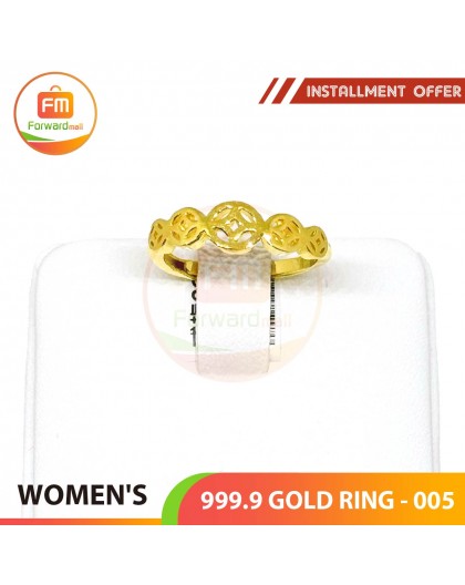 WOMEN'S 999.9 GOLD RING - 005