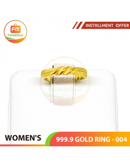 WOMEN'S 999.9 GOLD RING - 004