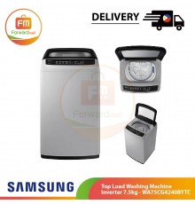 【PHIL】SAMSUNG Top Load Washing Machine Inverter 7.5kg - WA75CG4240BYTC