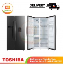 【PHIL】TOSHIBA Refrigerator Side By Side Inverter 20 cu.ft - GR-RS682WE