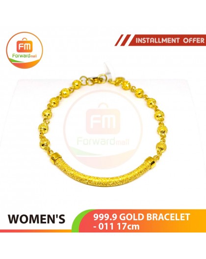 WOMEN'S 999.9 GOLD BRACELET - 011: 17cm