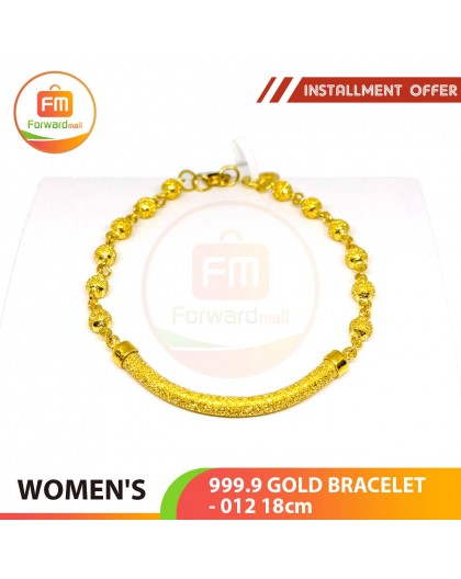 WOMEN'S 999.9 GOLD BRACELET - 012: 18cm