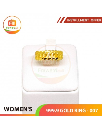 WOMEN'S 999.9 GOLD RING - 007