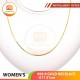 WOMEN'S 999.9 GOLD NECKLACE - 011: 51cm