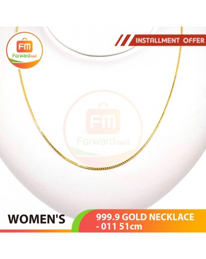 WOMEN'S 999.9 GOLD NECKLACE - 011: 51cm