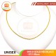 UNISEX 999.9 GOLD NECKLACE - 015: 48cm