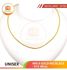 UNISEX 999.9 GOLD NECKLACE - 015: 48cm