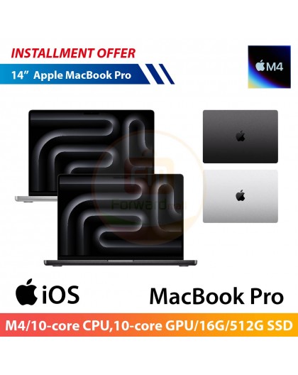 Apple MacBook Pro 14"(M4/10‑core CPU,10‑core GPU/16G/512G SSD)