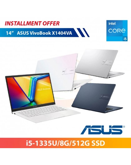 ASUS VivoBook X1404VA 14"(i5-1335U/8G/512G SSD)