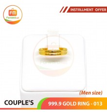 COUPLE'S 999.9 GOLD RING - 013 (Men size)