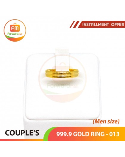 COUPLE'S 999.9 GOLD RING - 013 (Men size)