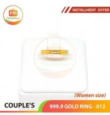 COUPLE'S 999.9 GOLD RING - 012 (Women size)