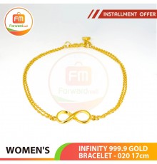 INFINITY 999.9 GOLD BRACELET - 020: 17cm