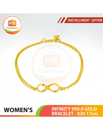 INFINITY 999.9 GOLD BRACELET - 020: 17cm