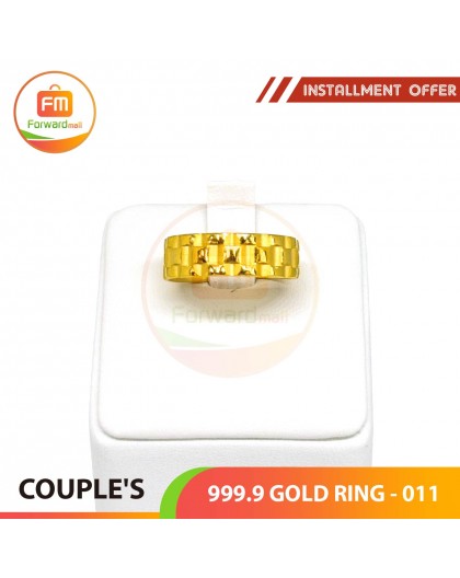 COUPLE'S 999.9 GOLD RING - 011 (Men size)