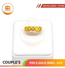 COUPLE'S 999.9 GOLD RING - 010 (Women size)