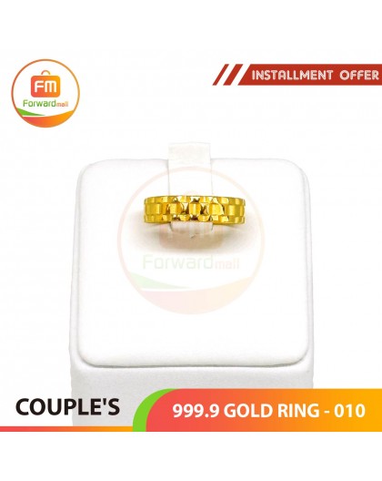 COUPLE'S 999.9 GOLD RING - 010 (Women size)