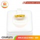 COUPLE'S 999.9 GOLD RING - 009 (Men size)