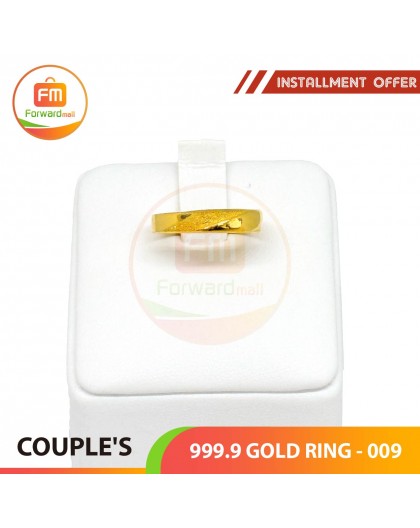 COUPLE'S 999.9 GOLD RING - 009 (Men size)