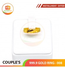 COUPLE'S 999.9 GOLD RING - 008 (Women size)