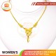 FLOWER WOMEN'S 999.9 GOLD NECKLACE SET 007: 42cm