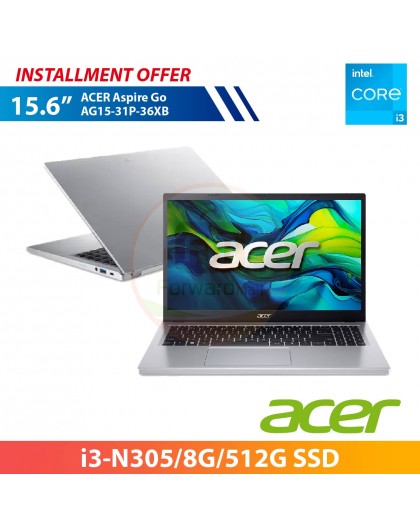 ACER Aspire Go AG15-31P-36XB 15.6" (i3-N305/8G/512G SSD)