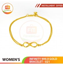 INFINITY 999.9 GOLD BRACELET - 021: 18cm