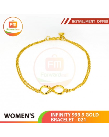 INFINITY 999.9 GOLD BRACELET - 021: 18cm