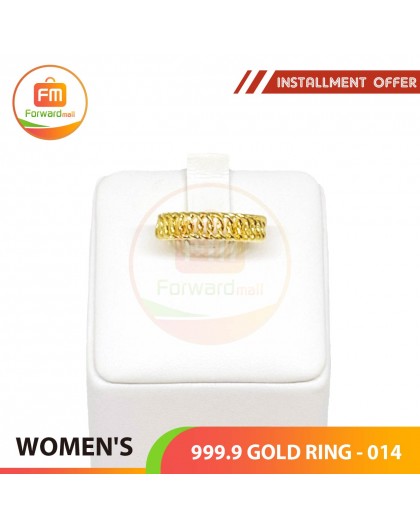 WOMEN'S 999.9 GOLD RING - 014