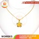 FLOWER 999.9 GOLD PENDANT - 002