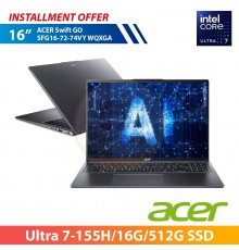 ACER Swift GO SFG16-72-74VY WQXGA 16" (Ultra 7-155H/16G/512G SSD)