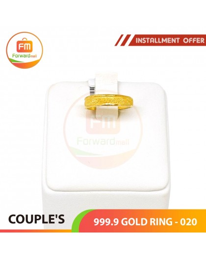 COUPLE'S 999.9 GOLD RING - 020 (Men size)