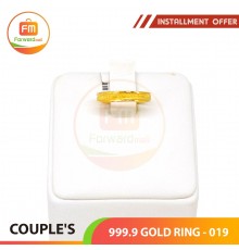 COUPLE'S 999.9 GOLD RING - 019 (Women size)