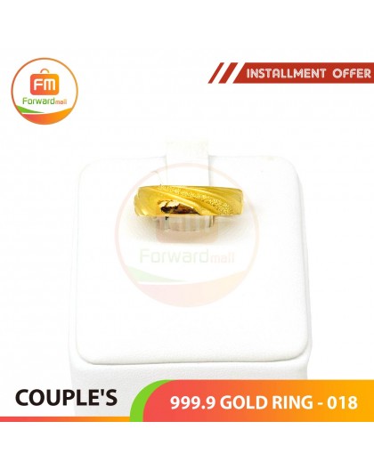 COUPLE'S 999.9 GOLD RING - 018 (Men size)